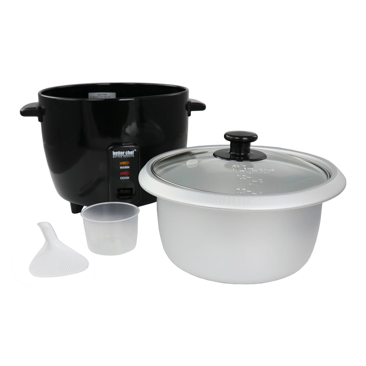 8 Cup Automatic Rice Cooker with Rice Paddle and Measuring Cup J44137