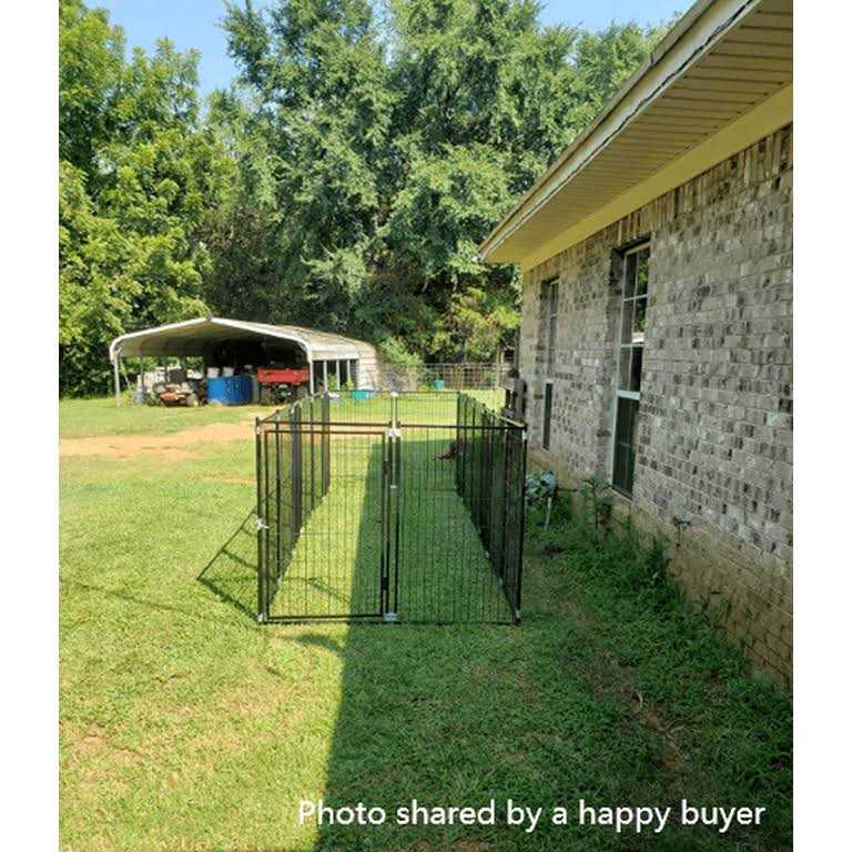 9 x 9 x 3.93 ft Modular Dog Exercise Fence R993