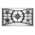 36 Stainless Steel Built-In Gas Cooktop with 6 Burners J9166