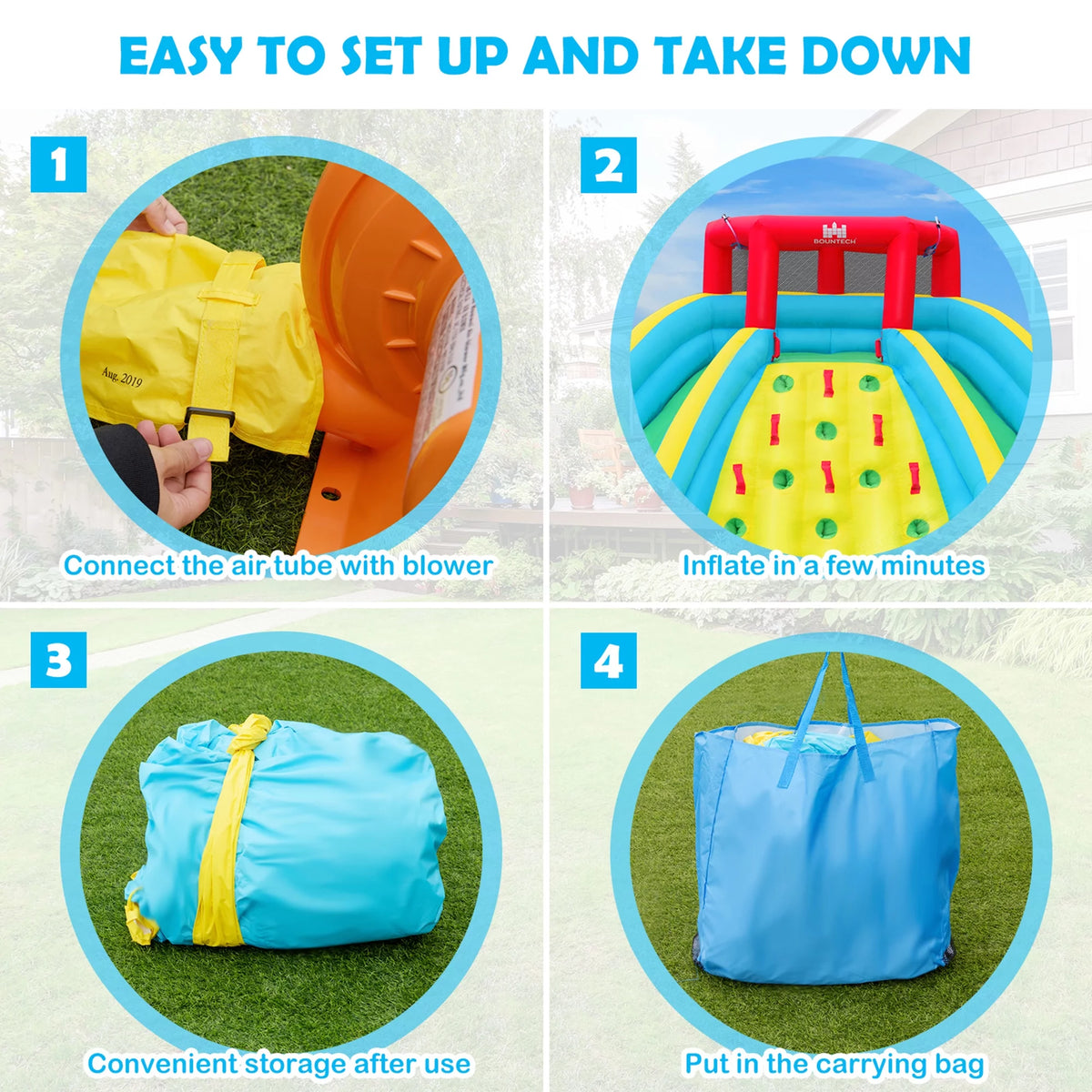 Inflatable Bouncy Splash Pool Climbing Wall T57250
