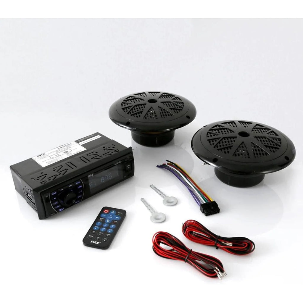 5.25 Inch Bluetooth Marine Receiver Stereo & Speaker Kit N8991