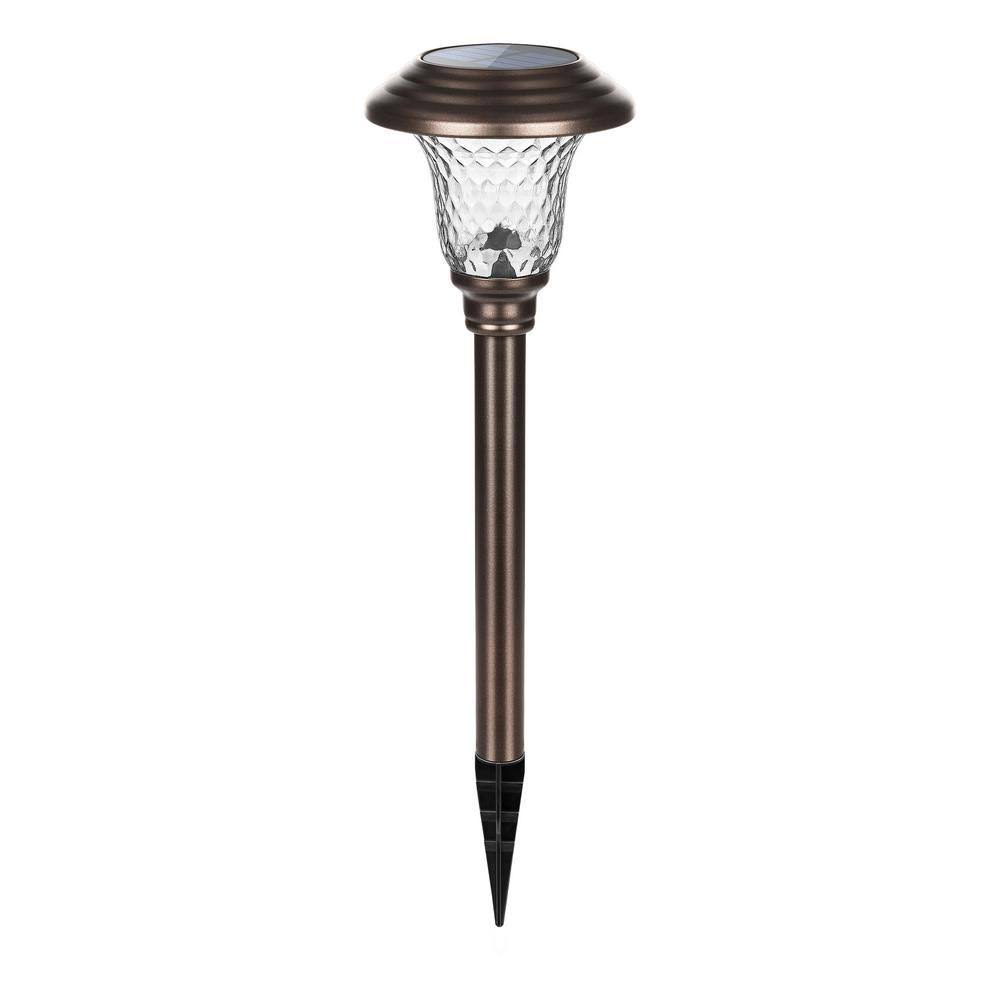 Solar Black LED Path Light 8-Pack G4382