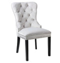 Velvet Grey Tufted Chair Y248156