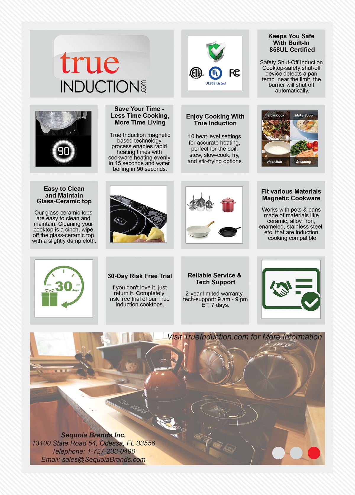 30-inch 4 Burner Induction Cooktop T6677