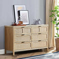 6 Drawer Rattan Wood Dresser X726