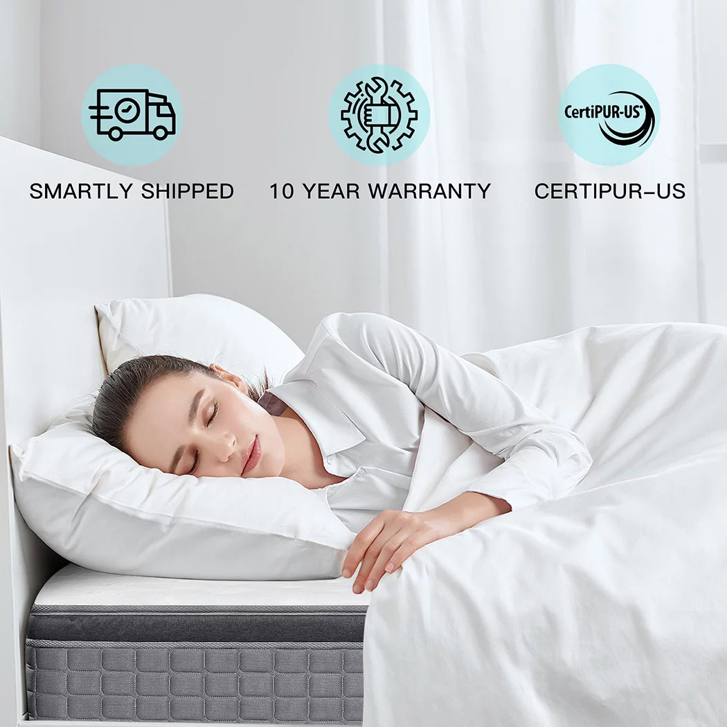 14 Gel Memory Foam Spring Hybrid Mattress in a Box, Twin Mattress Y27961