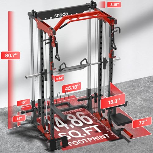 Smith Machine with Cable Crossover and Leg Press T629375