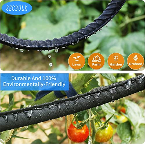 Flat Soaker Hose 75 ft Dual-layer Leak-free S377673