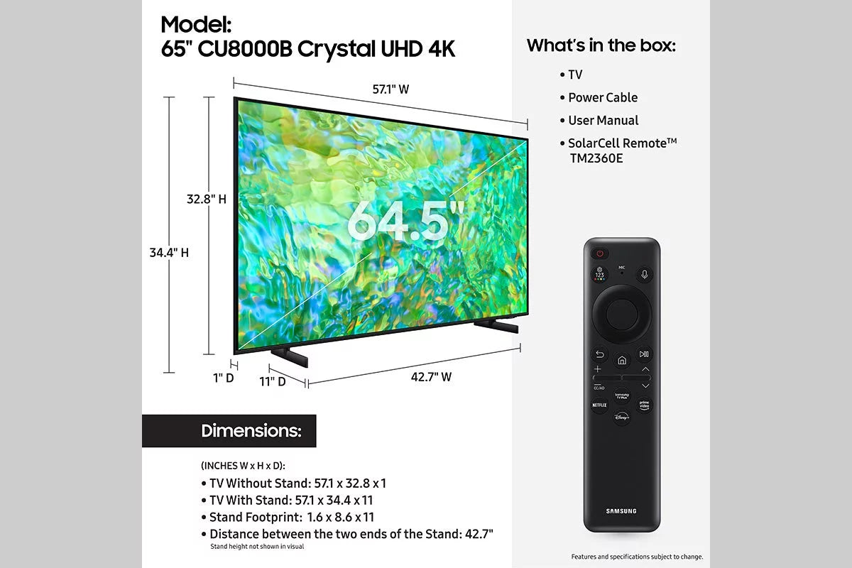 65 Class Crystal UHD 4K Smart Television B765