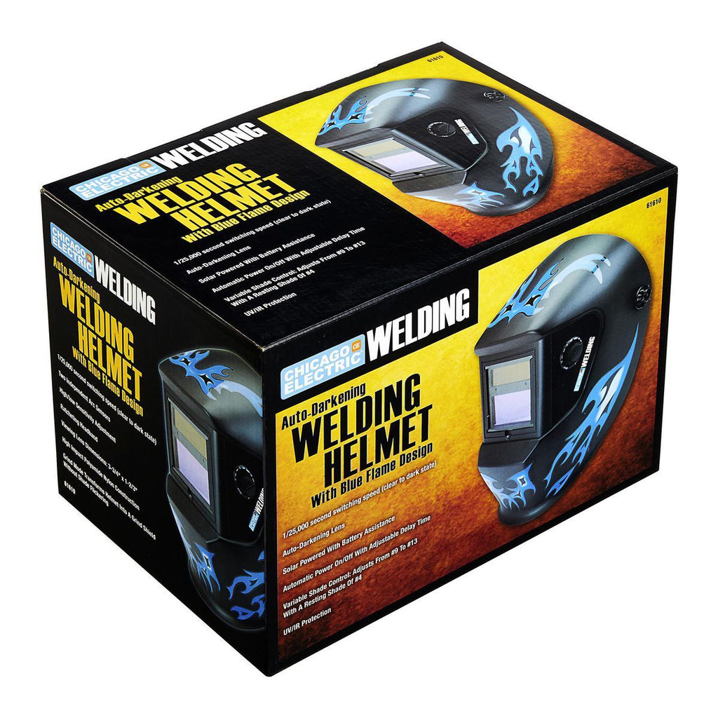 Blue Auto-Darkening Welding Helmet W904183