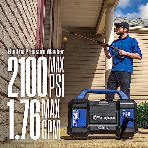 Electric Pressure Washer, 2100 Max PSI 1.76 Max GPM M41686