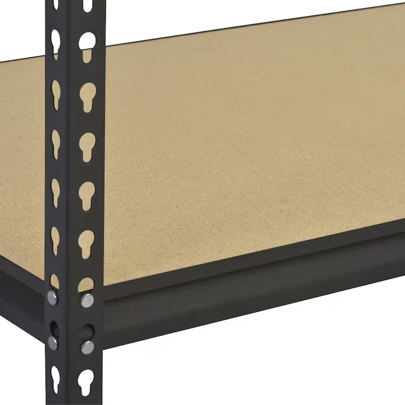 5-Tier Steel Garage Storage Shelving Unit in Black D699069