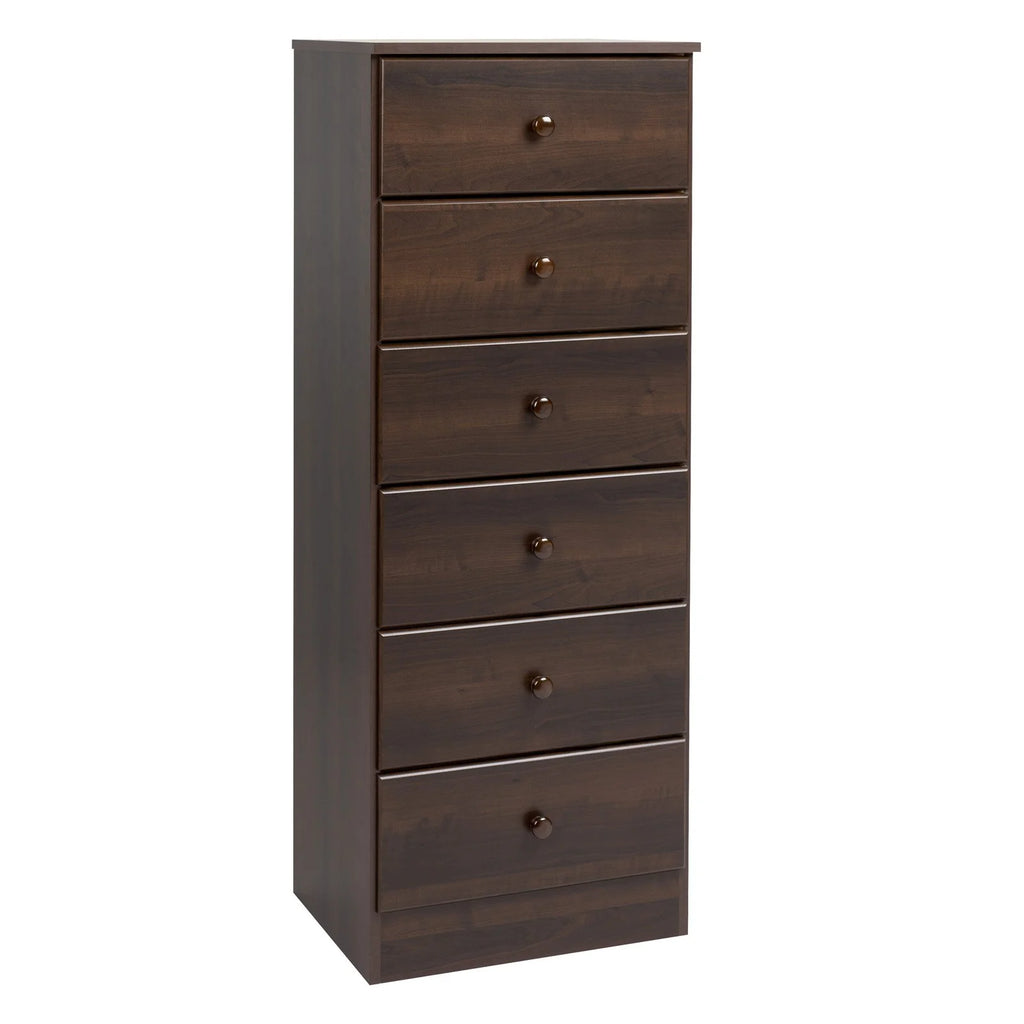 Tall Black 6-Drawer Dresser M229903