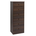 Tall Black 6-Drawer Dresser M229903