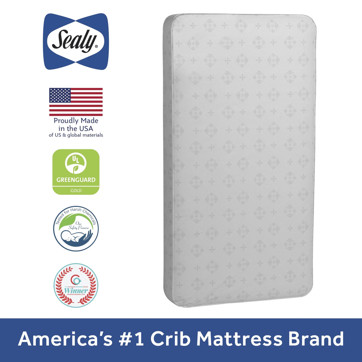 2-Stage Antibacterial Baby Crib & Toddler Mattress B2284
