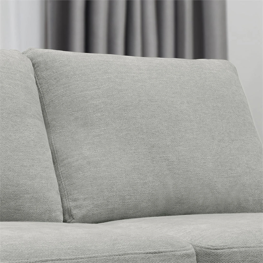 Gray Upholstered Fabric Sofa J8051