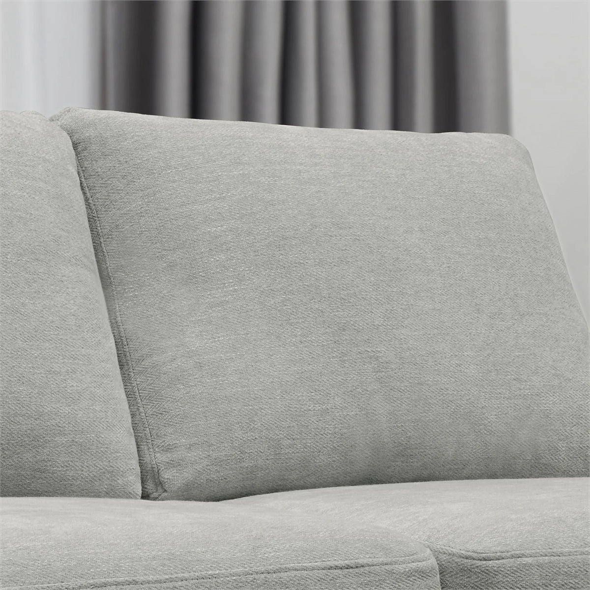 Gray Upholstered Fabric Sofa J8051
