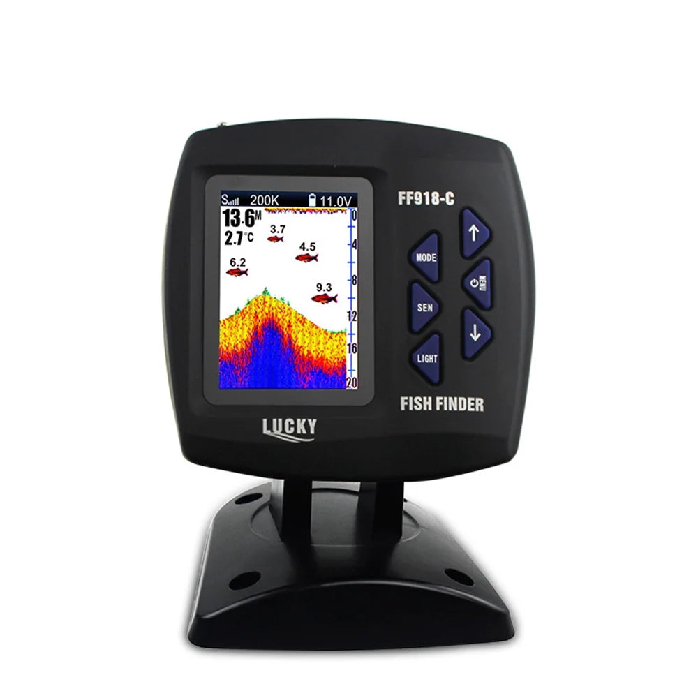 Color Screen Wired Fish Finder Dual Frequency 328ft/100m Water Depth X613