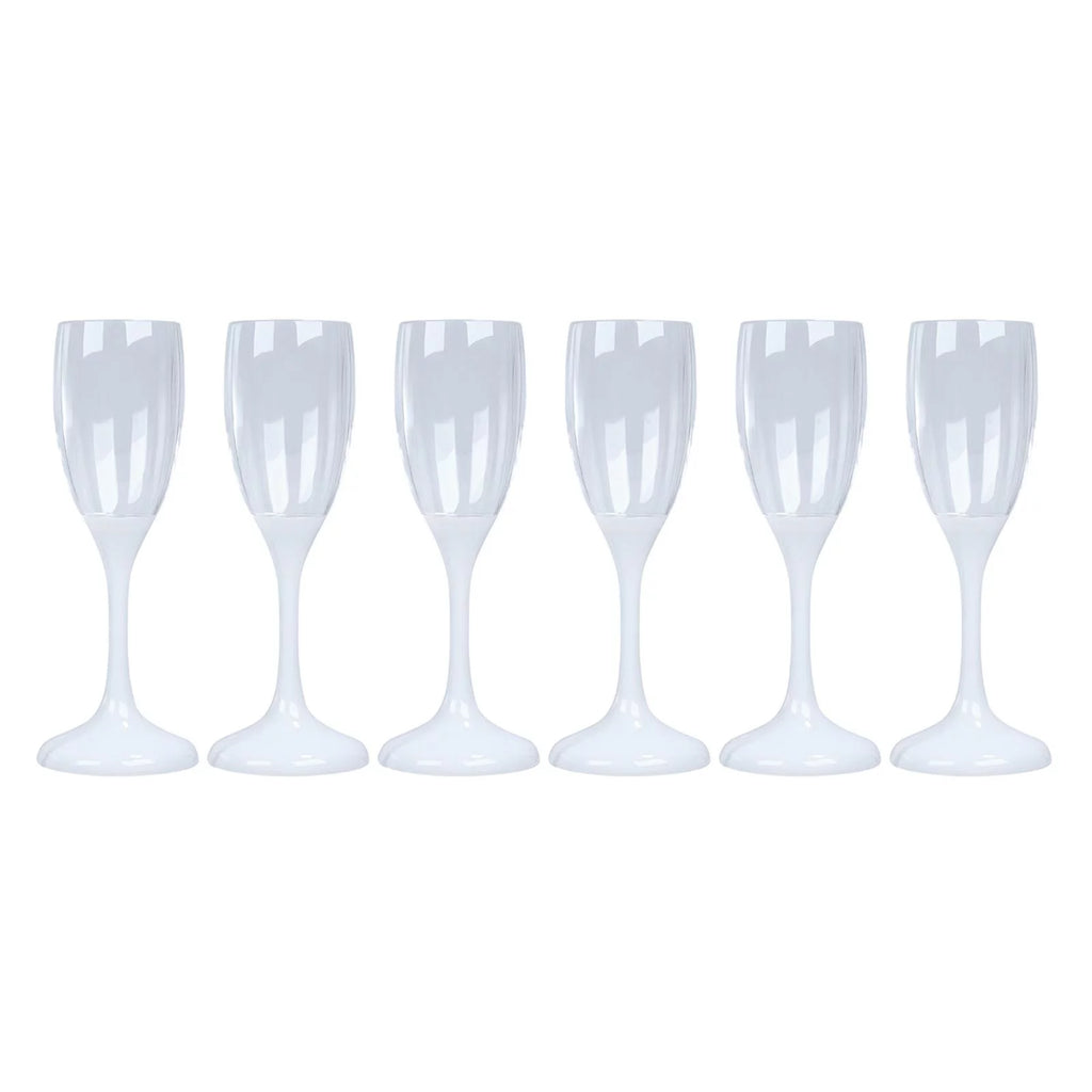 6Pcs LED Flute Glasses Drinkware O674207