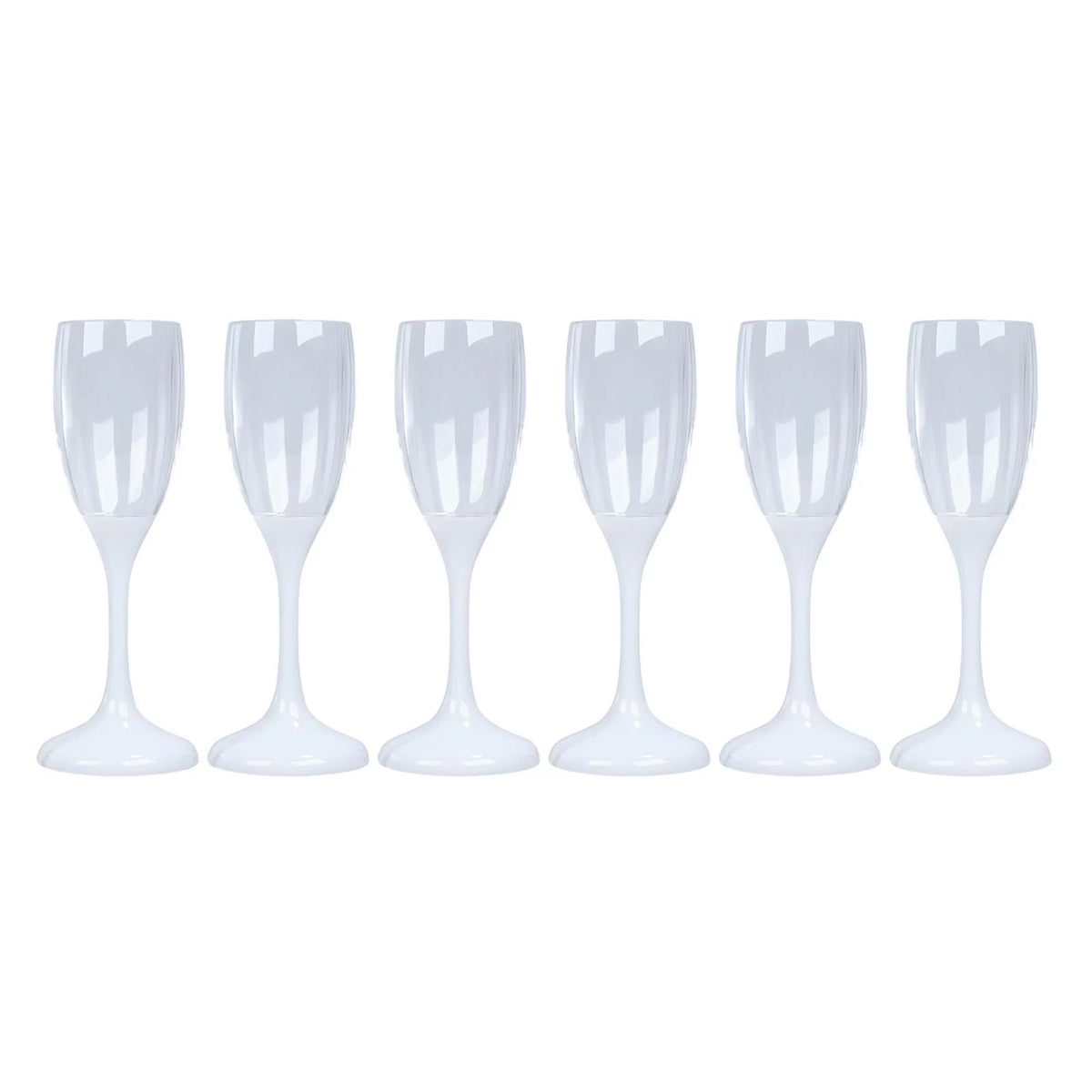6Pcs LED Flute Glasses Drinkware O674207