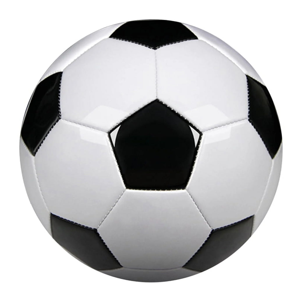 Size 5 PU Leather Black White Soccer Balls U356