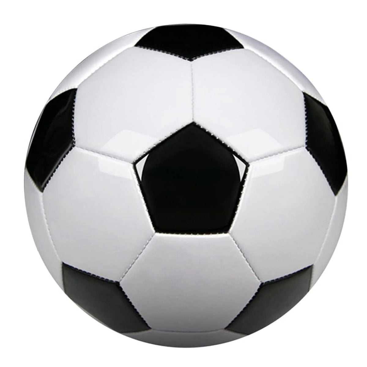 Size 5 PU Leather Black White Soccer Balls U356