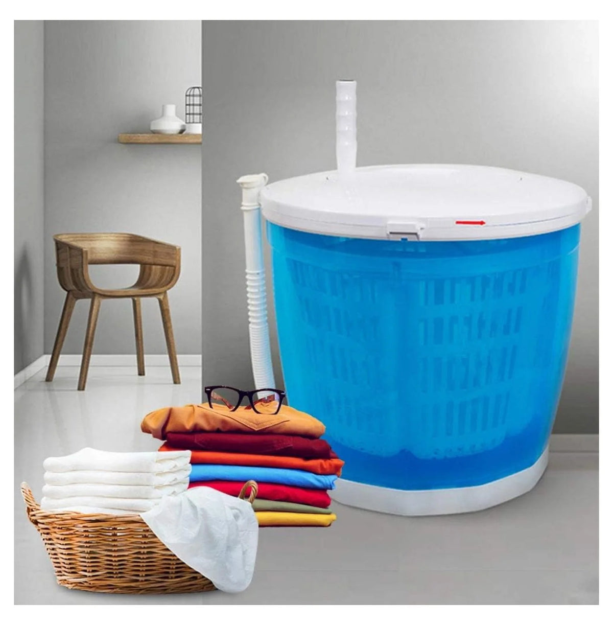 2 in 1 Portable Washer Spin Dryer Washing Machine R366299