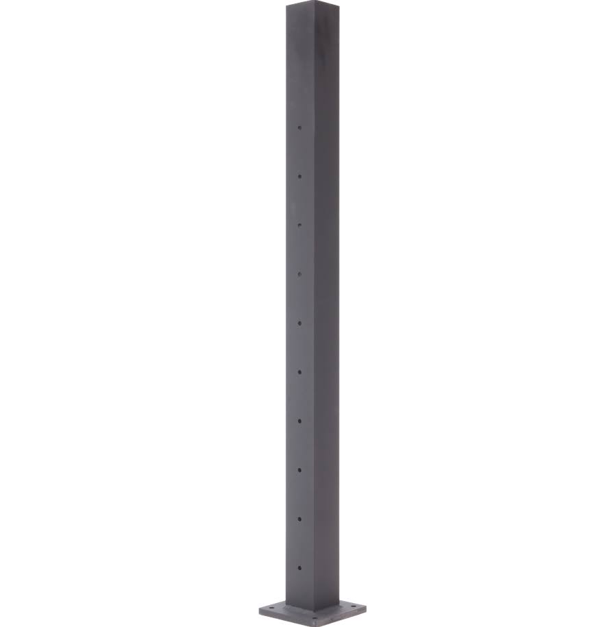Textured Black Cable Stair Middle Post I6593