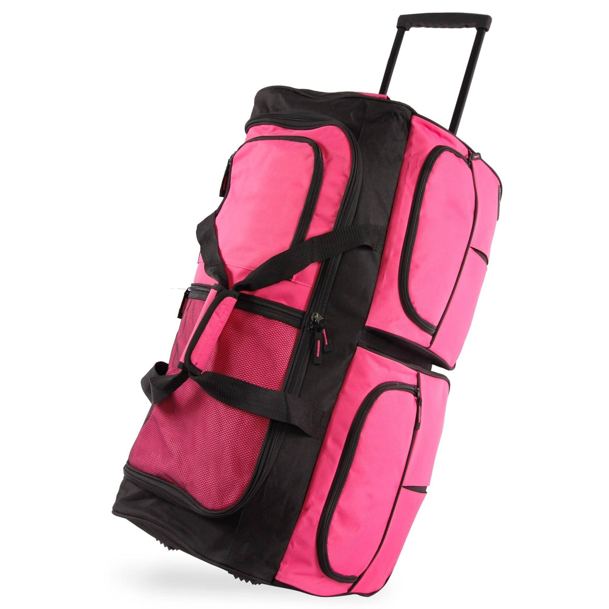 Large Rolling Duffel Bag Pink A573