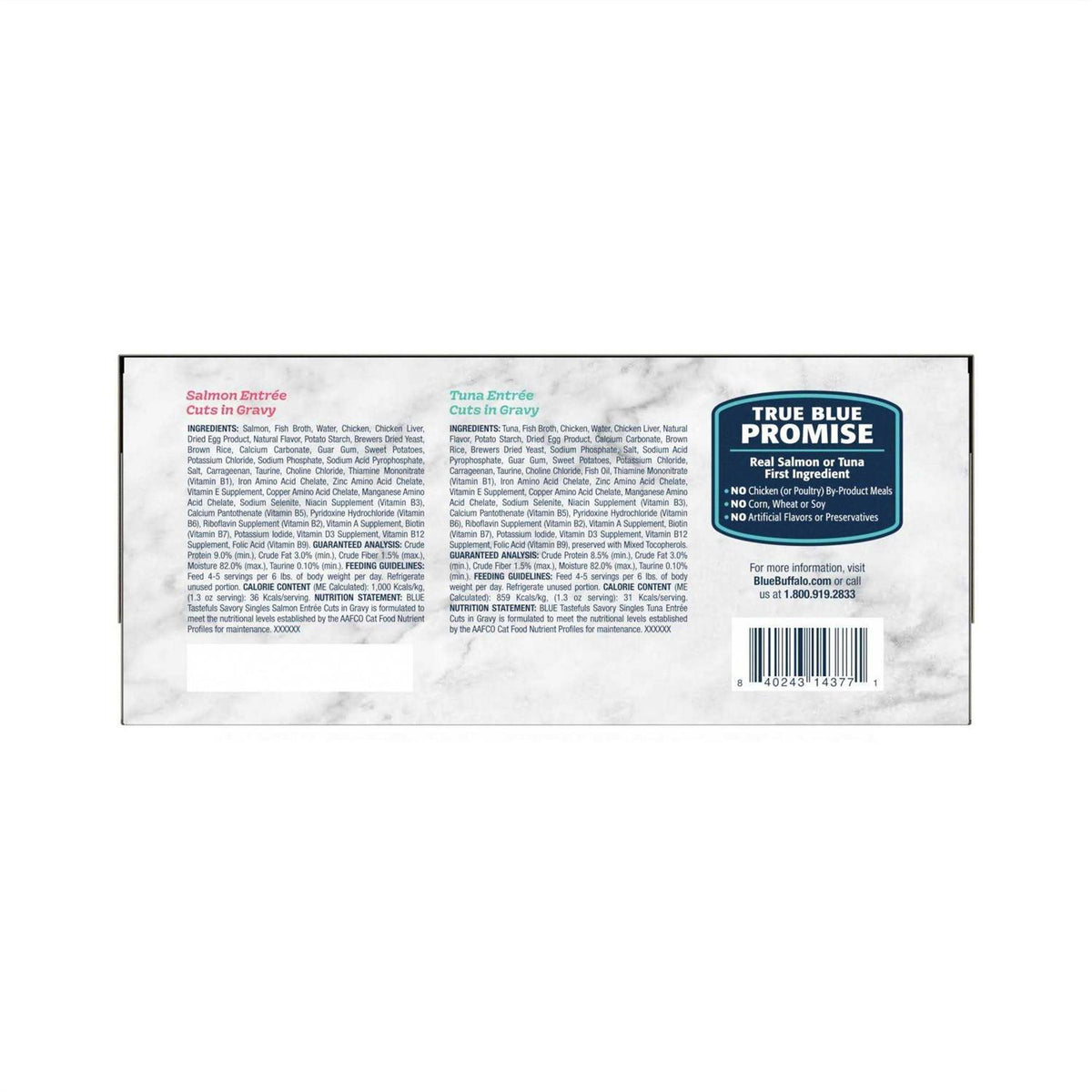 Salmon and Tuna Cuts in Gravy Wet Cat Food Variety Pack Q404246