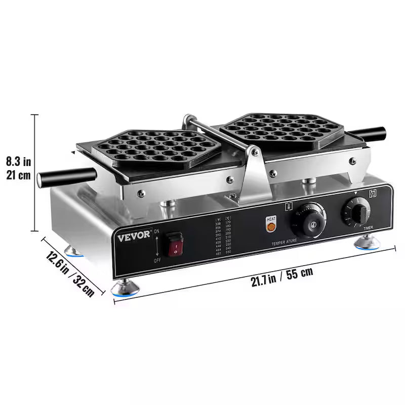 Commercial Bubble Waffle Maker Electric 1500W I781562
