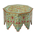 Hand Painted Coffee Table in Espresso K7365