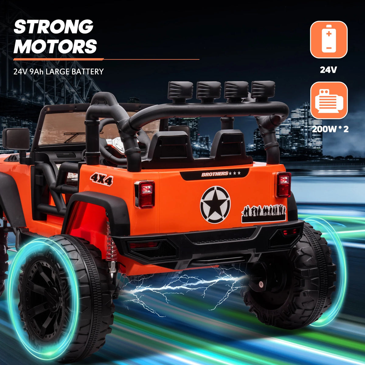 24V 2 Seater Ride on Truck Car Green Z39864