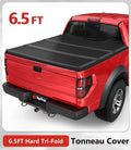 Tri-Fold Hard Tonneau Cover Truck Bed FRP 6.5ft Bed V74082