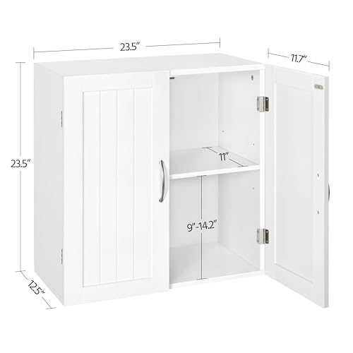 White 2 Door Wall Mount Storage Cabinet Z20032