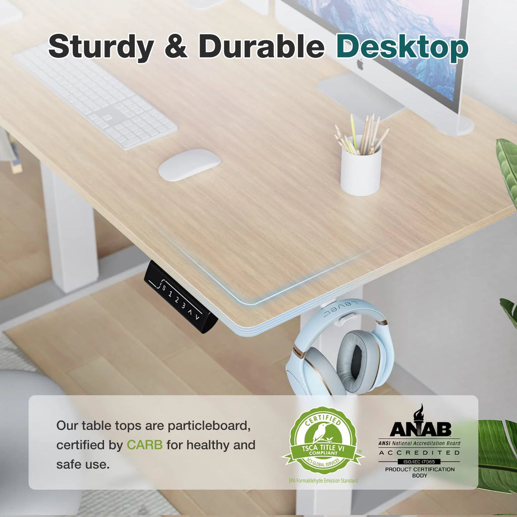 Height Adjustable Electric Standing Desk 40 x 24 Inches H4457