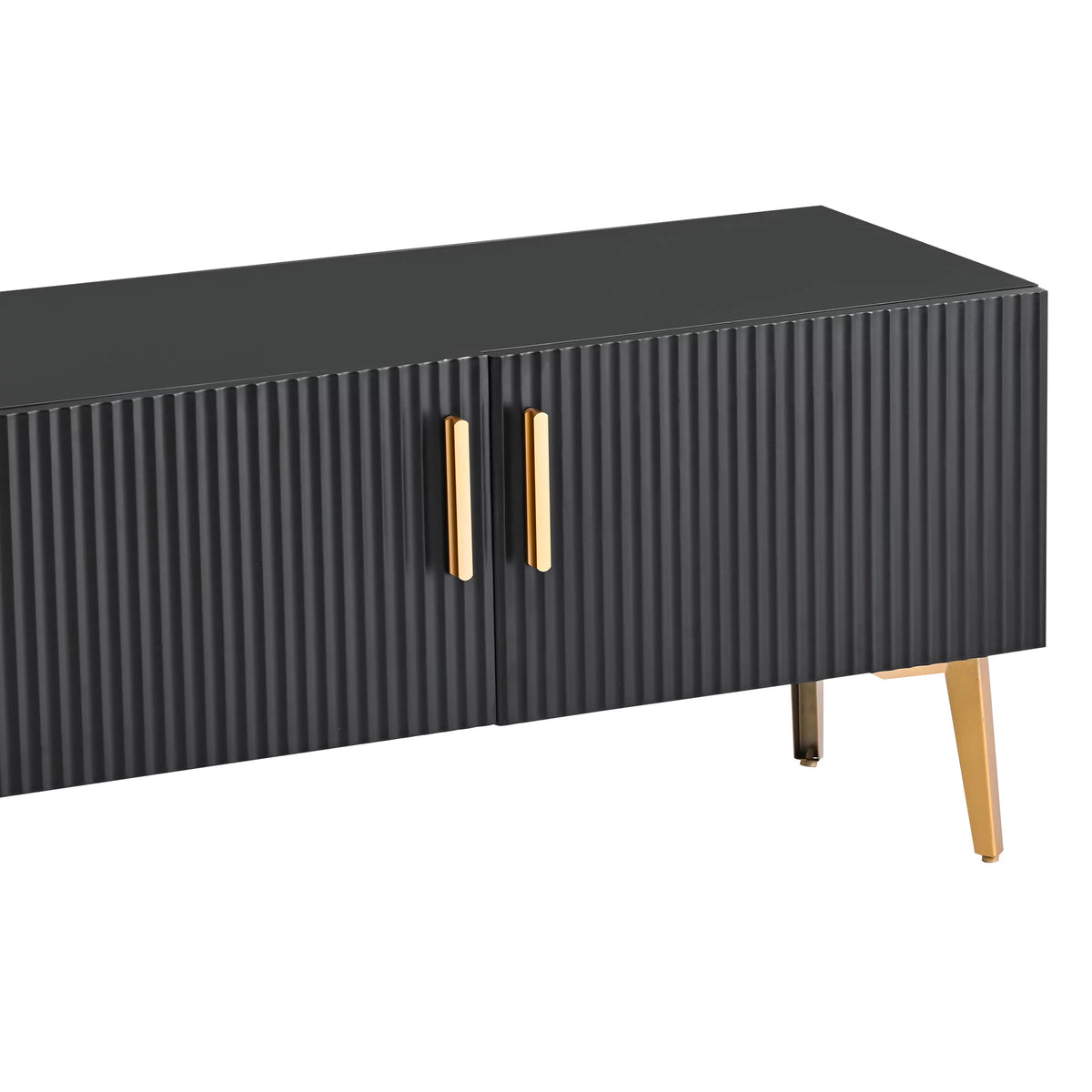 75" Black TV Stand with Storage F599803