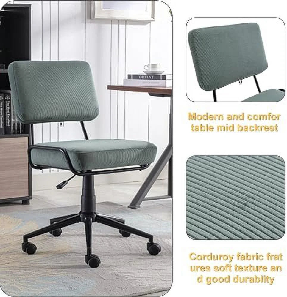 Adjustable Swivel Corduroy Office Chair H518