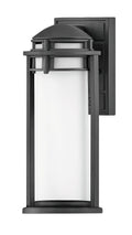 Small Textured Black Outdoor Wall Lantern Z94392