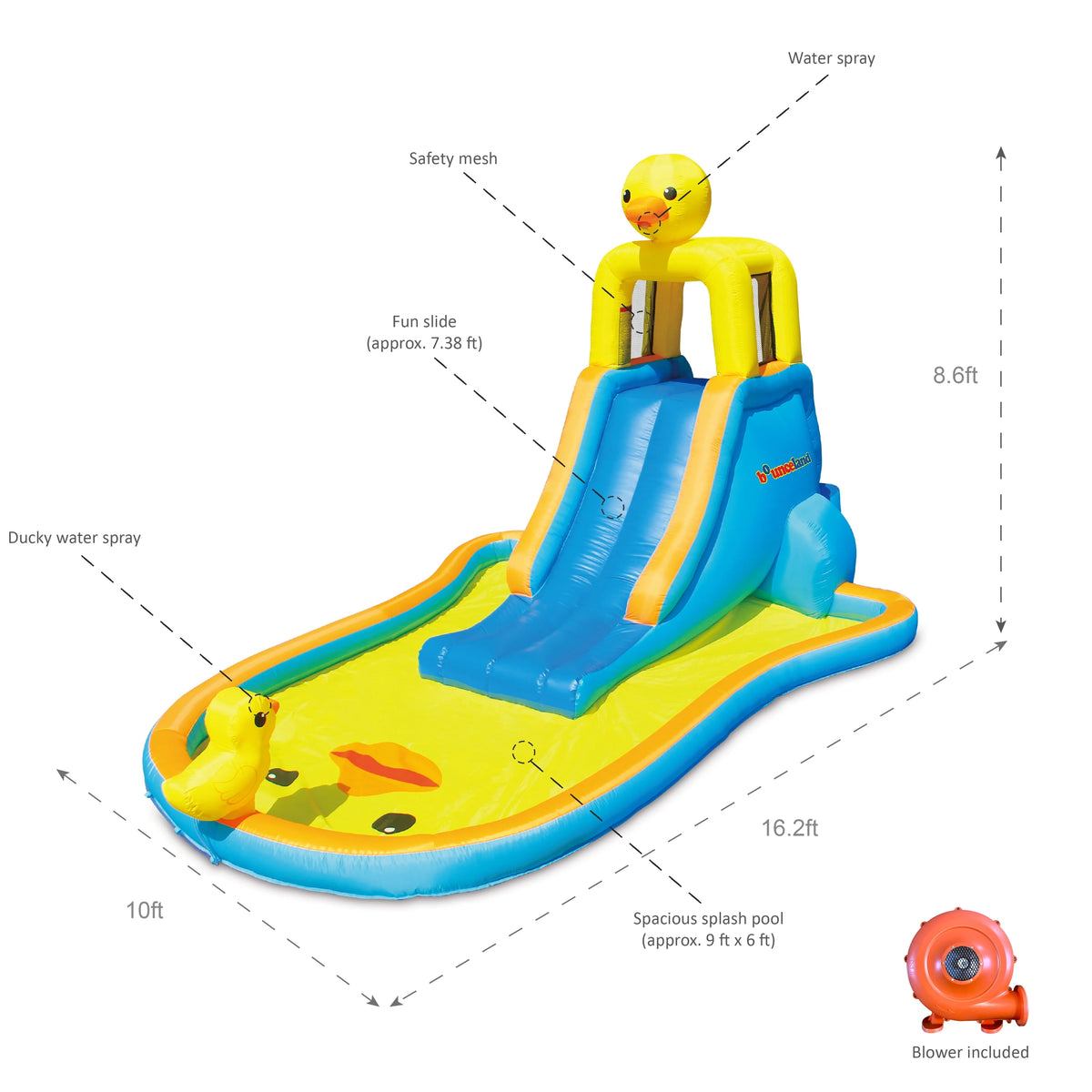 Ducky Splash Water Slide with Pool N88932