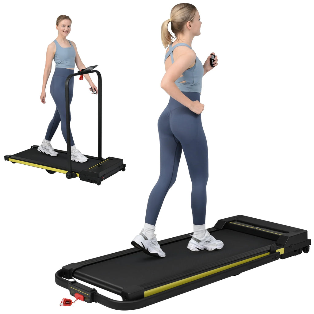 2 in 1 Foldable Treadmill 7.6MPH 2.5HP Q37056