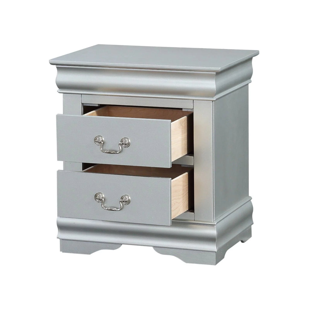 3pc Bedroom Set Eastern King Bed 2x Nightstands Q350839