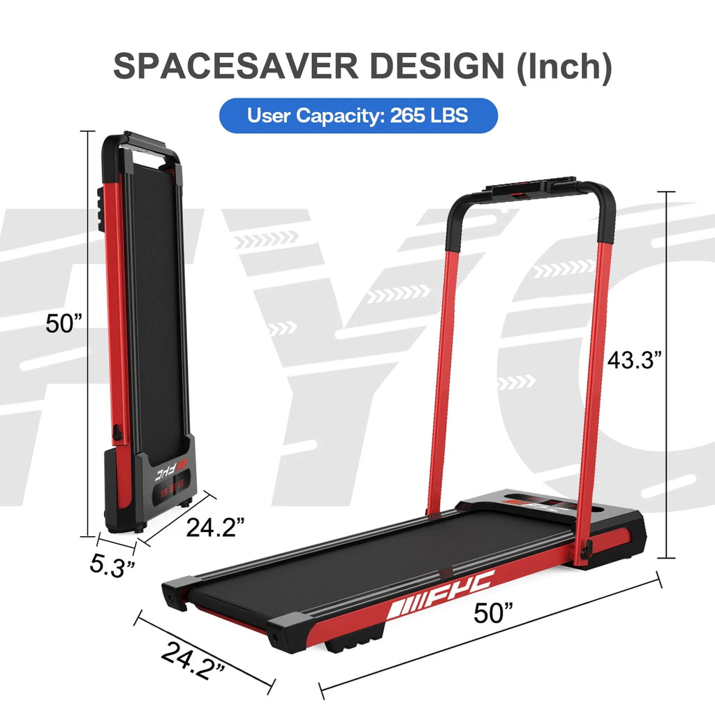 2.5HP Folding Treadmill with Remote Control & LED Display Y3189