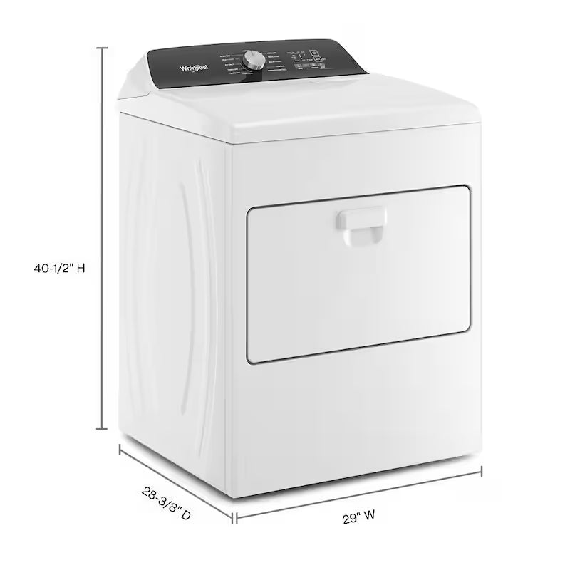 White 7 cu. ft. Electric Dryer Z8167