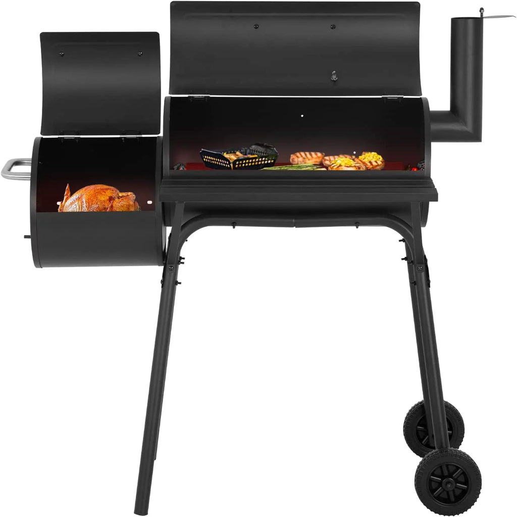 Charcoal Grills Outdoor BBQ Grill Portable Grill Offset Smoker E46210