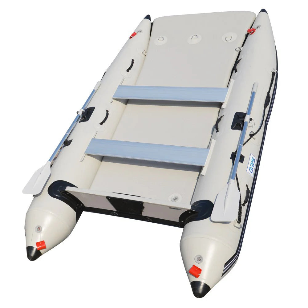 11Ft Inflatable Catamaran Boat Dinghy Gray K699890