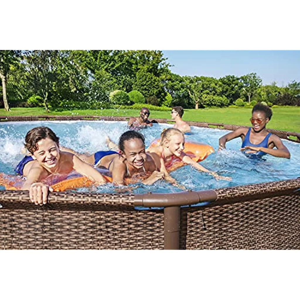 Round Metal Frame Above Ground Pool Set D18417