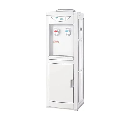 Top Loading Hot & Cold Water Cooler Dispenser with Storage Cabinet, White W6032