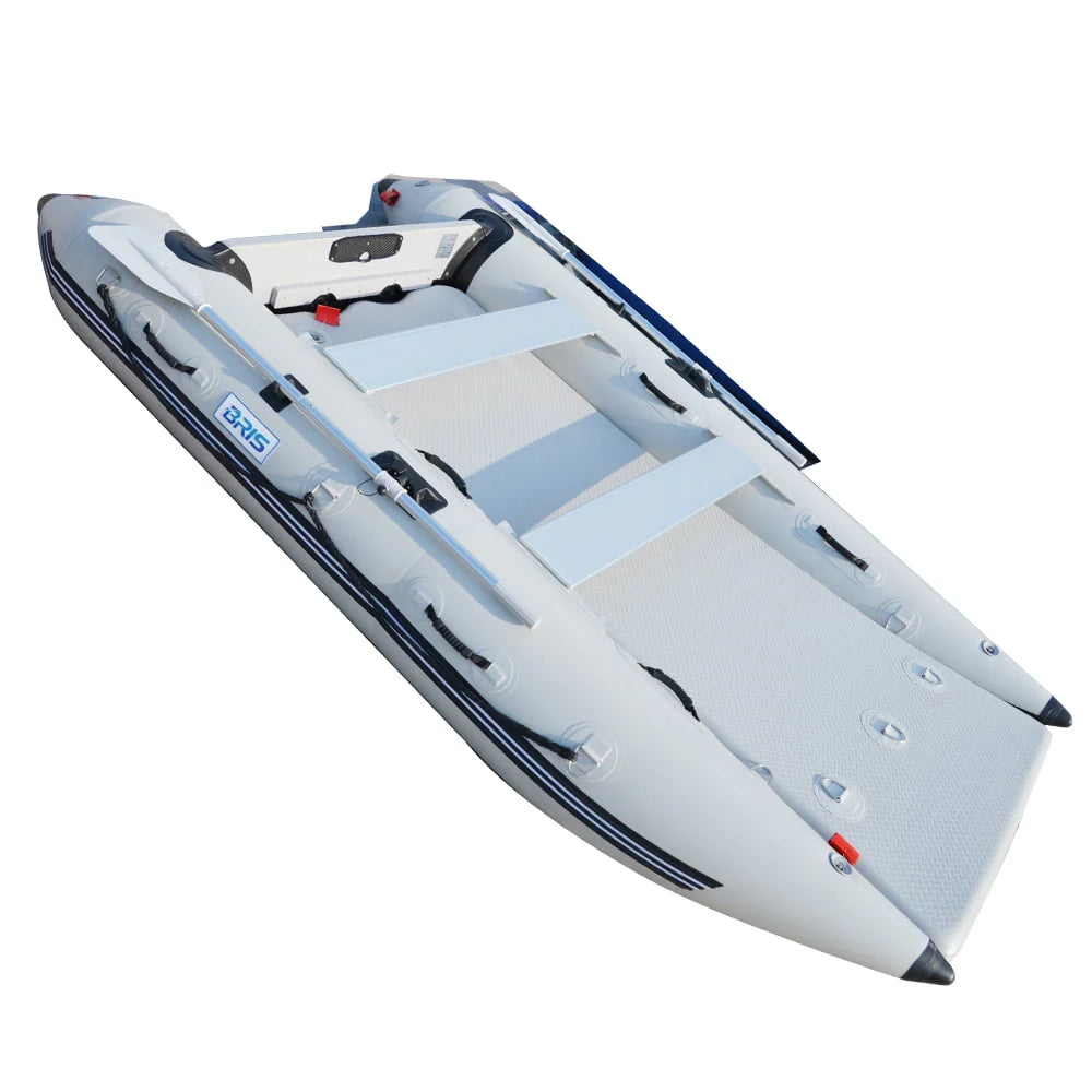 11Ft Inflatable Catamaran Boat Dinghy Gray K699890