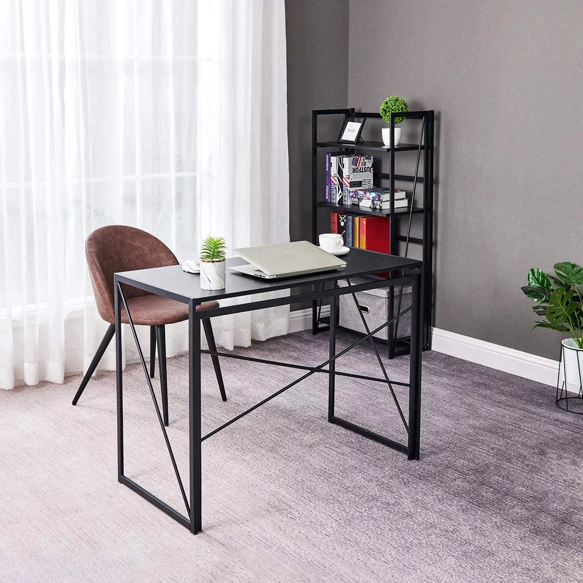 Folding Desk 39.4 inch Brown P66202